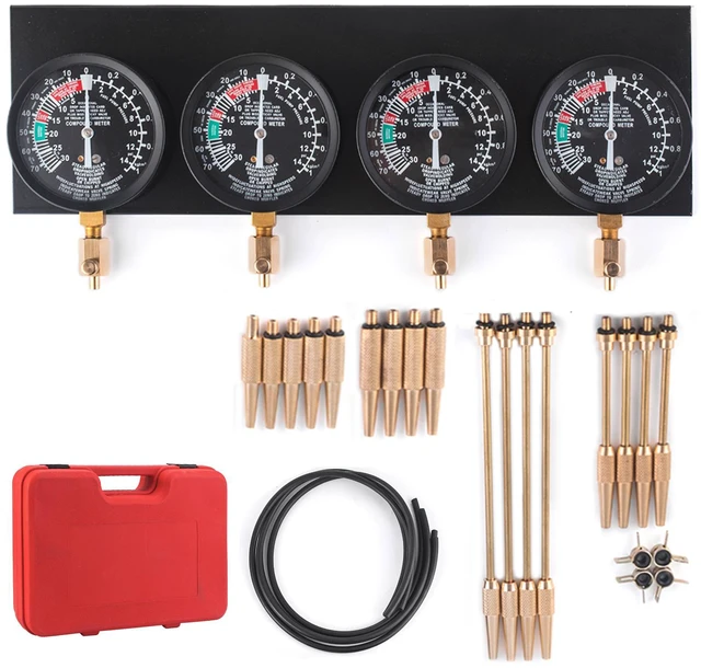Main image of Fuel Vacuum Carburetor Synchronize Tool Kit Fuel Vacuum Carburetor Synchronizer carb sync Gauge Set with Rubber Hose