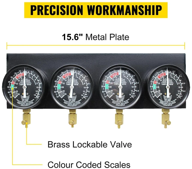 Alt view image 4 of 7 - Fuel Vacuum Carburetor Synchronize Tool Kit Fuel Vacuum Carburetor Synchronizer carb sync Gauge Set with Rubber Hose