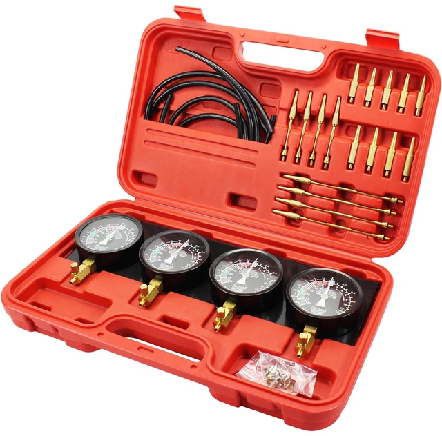 Alt view image 7 of 7 - Fuel Vacuum Carburetor Synchronize Tool Kit Fuel Vacuum Carburetor Synchronizer carb sync Gauge Set with Rubber Hose