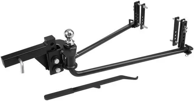 Main image of Weight Distribution Hitch, 8000 lbs Max Towing & 800 lbs Max Tongue, Weight Distributing Hitches Kit with Sway Control Includes 2 in Shank & 2-5/16 in Ball, Load Leveling Hitch for Trailers