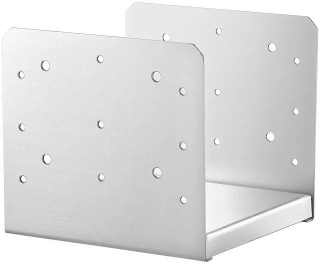 Alt view image 3 of 7 - 8"x 8" Post Base, 1Pcs Stainless Steel Adjustable Post Anchor Bracket(Internal 7.8 x 7.3"), Adjustable Post Base for Pavilion Deck Porch Handrail Railing Support Decorative Anchor Plate