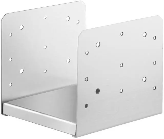 Alt view image 7 of 7 - 8"x 8" Post Base, 1Pcs Stainless Steel Adjustable Post Anchor Bracket(Internal 7.8 x 7.3"), Adjustable Post Base for Pavilion Deck Porch Handrail Railing Support Decorative Anchor Plate