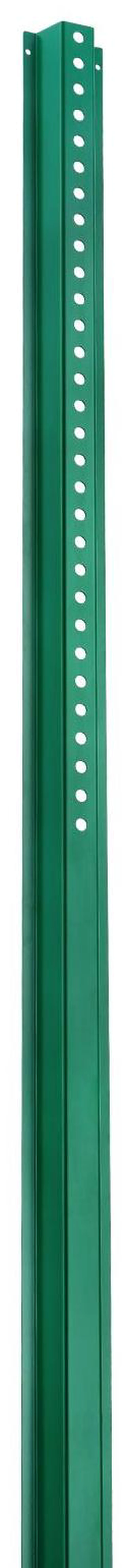 Alt view image 6 of 7 - 6FT U-Channel Sign Post, 4Pack Green Heavy Duty Steel Fixed Fence Post, Steel Fence U-Channel Sign for Garden, Courtyard, Farm or Traffic Intersection