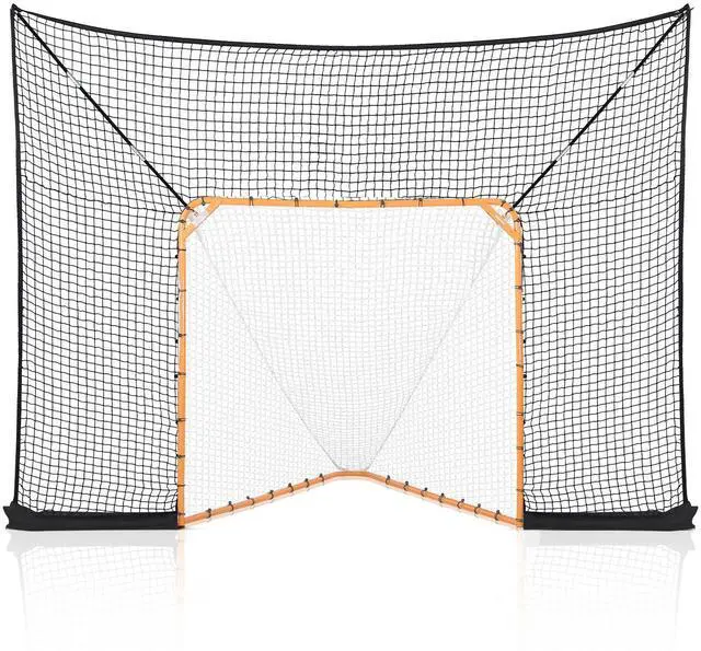 Main image of 12x9 ft Hockey Lacrosse Goal Backstop Training Net Extended Coverage Net Only