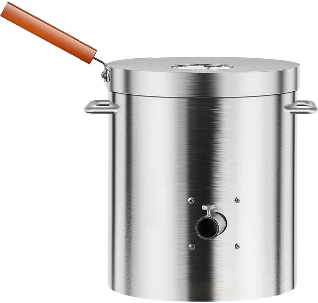 Alt view image 3 of 7 - Propane Melting Furnace Kit 8KG/18lbs with Crucible Tongs Metal Smelting