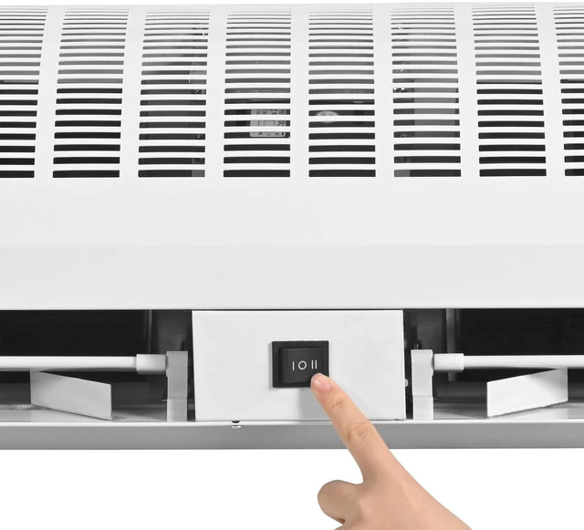 Alt view image 2 of 7 - 36" Commercial Indoor Air Curtain Super Power 2 Speeds 1200CFM, Wall Mounted Air Curtains for Doors, Indoor Over Door Fan with Heavy Duty Limit Switch, Easy-Install 110V Unheated