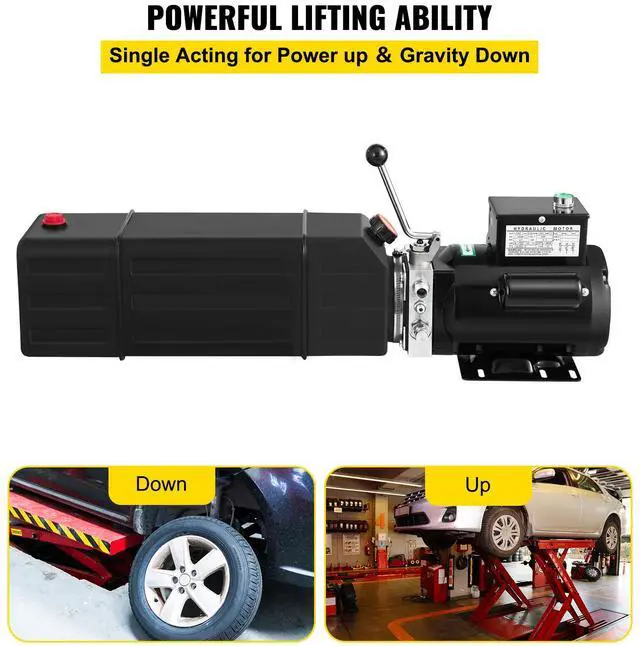 Alt view image 4 of 7 - Hydraulic Pump 2950 PSI 60HZ Hydraulic Power Unit 3 HP 220V Hydraulic Power Pack for 2 & 4 Post Lifts Car Lift Hydraulic Power Unit with 3.5 Gallon Reservoir