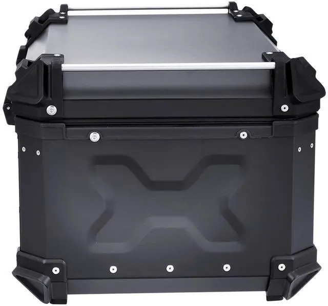 Alt view image 4 of 7 - 65L Motorcycle Top Case Universal Motorbike Tail Box with Leather Lining