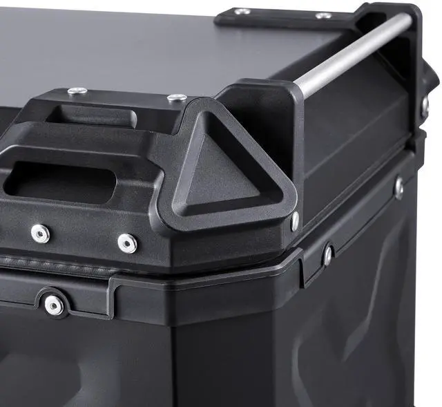 Alt view image 5 of 7 - 65L Motorcycle Top Case Universal Motorbike Tail Box with Leather Lining