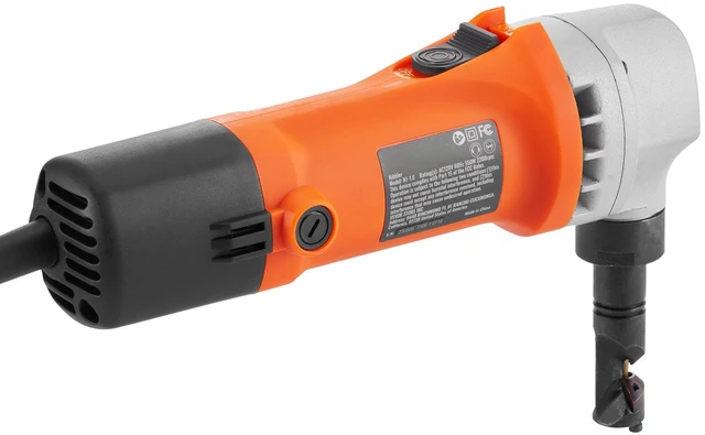 Alt view image 3 of 7 - Sheet Metal Nibbler, 550W Powerful 2200 RPM High Speed, 360 Degree Rotation Electric Nibbler Metal Cutter, Straight Curve and Circle Cutting for Stainless Steel, Aluminum, Plastic, Wood Board