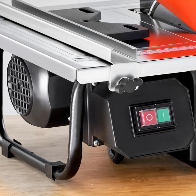 Alt view image 4 of 7 - Wet Tile Saw, 7-inch 65Mn Steel Blade, 3500 RPM Induction Motor, Tile Cutter Wet Saw with Water Reservoir, 0-45 Degrees Miter Angle for Cutting Tiles and Stones, for DIY Enthusiasts