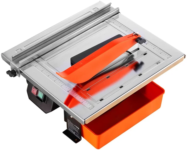 Alt view image 7 of 7 - Wet Tile Saw, 7-inch 65Mn Steel Blade, 3500 RPM Induction Motor, Tile Cutter Wet Saw with Water Reservoir, 0-45 Degrees Miter Angle for Cutting Tiles and Stones, for DIY Enthusiasts