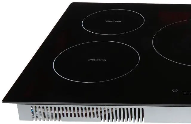 Alt view image 5 of 7 - Electric Cooktop, 4 Burners, 30'' Induction Stove Top, Built-in Magnetic Cooktop 7500W, 9 Heating Level Multifunctional Burner, LED Touch Screen with Child Lock & Over-Temperature Protection