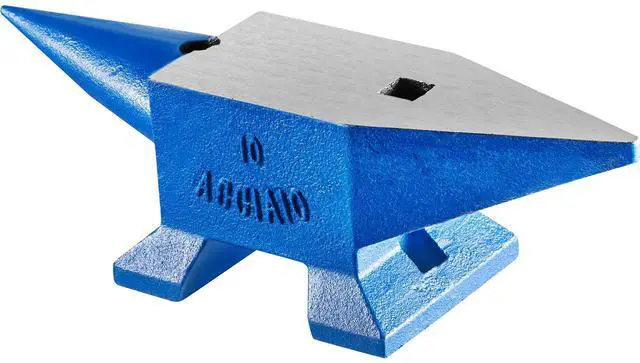 Main image of Single Horn Anvil 22Lbs Steel Anvil Blacksmith for Sale Forge Steel Tools W/ Round and Square Hole and Equipment Anvil Rugged Blacksmith Jewelers Durable and Robust Metalsmith Tool