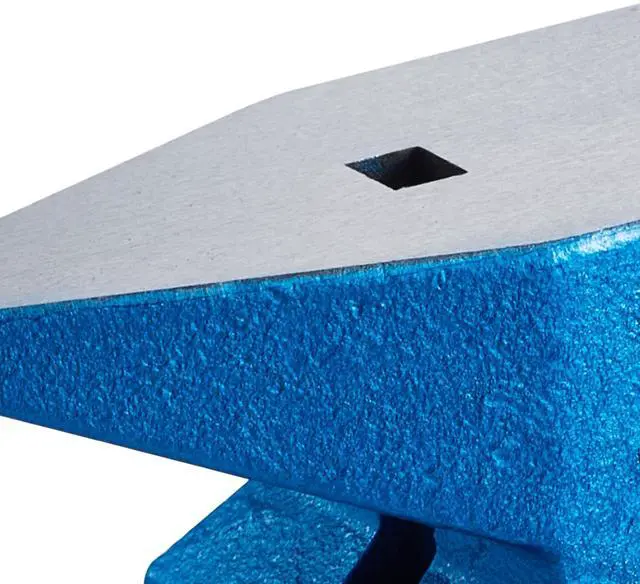 Alt view image 5 of 7 - Single Horn Anvil 22Lbs Steel Anvil Blacksmith for Sale Forge Steel Tools W/ Round and Square Hole and Equipment Anvil Rugged Blacksmith Jewelers Durable and Robust Metalsmith Tool
