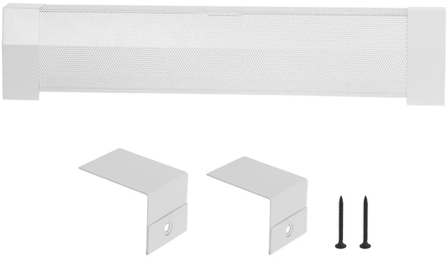 Main image of Baseboard Heater Covers, Premium Series 3 ft Standard Electric Heating Unit Front Cover for Home Improvement, Heavy-duty Steel, Easy Installation for Bedroom Replacing Old Cover, White