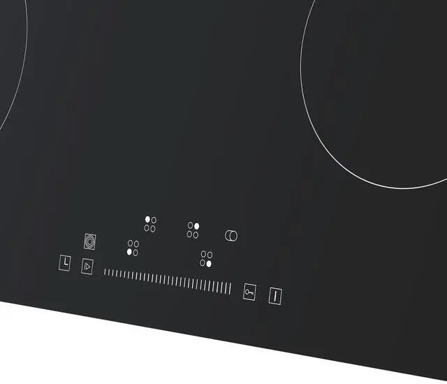 Alt view image 4 of 6 - Built in Electric Stove Top, 30.3 x 20.5 inch 4 Burners, 240V Glass Radiant Cooktop with Sensor Touch Control, Timer & Child Lock Included, 9 Power Levels for Simmer Steam Slow Cook Fry