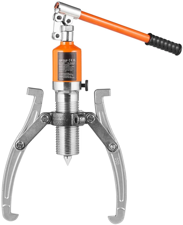 Alt view image 4 of 7 - Hydraulic Gear Puller, 15 Ton Max Capacity Wheel Bearing Pulling Separator, 2 or 3 Jaws Puller, Vertically and Horizontally, 12" Jaw Hydraulic Puller with Case for Pulling Hubs