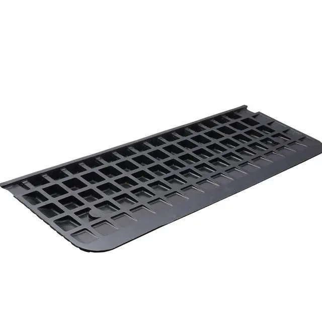 Alt view image 4 of 7 - Upgraded Rubber Threshold Ramp, 1.5" Rise Wheelchair Ramp Doorway, Natural Curb Ramp Rated 33069Lbs Load Capacity, Non-Slip Textured Surface Rubber Curb Ramp for Wheelchair and Scooter Black