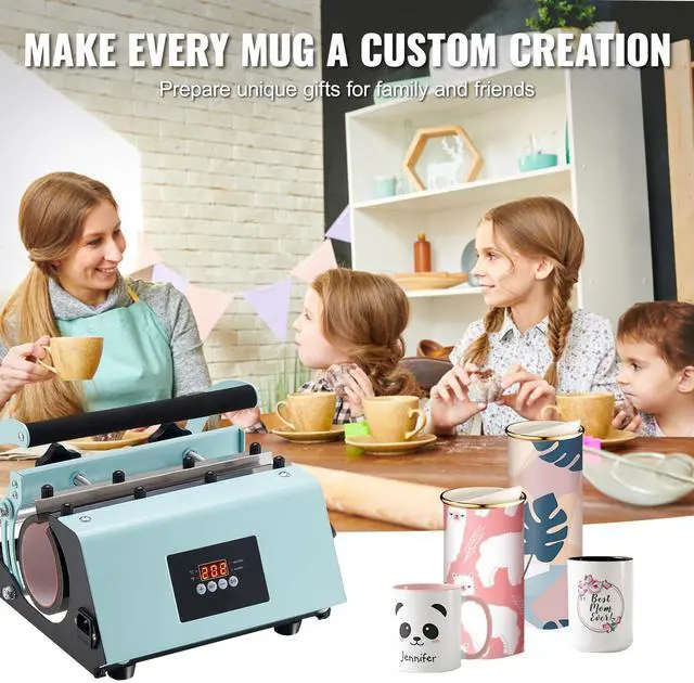 Alt view image 5 of 7 - Tumbler Heat Press Machine 11-30oz Mug Press Sublimation Tumblers Green