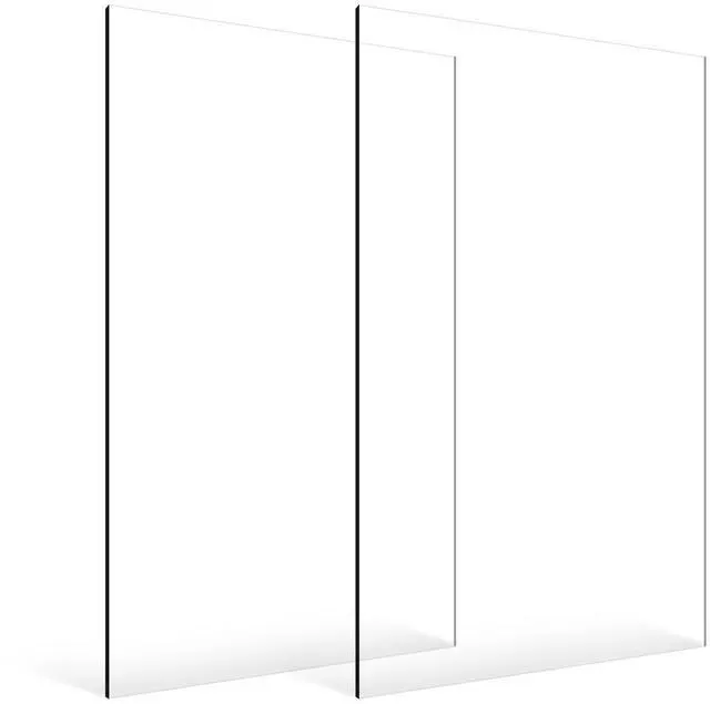 Alt view image 7 of 7 - Plexiglass Acrylic Sheets, 2-Pack Plastic Sheet, 24 x 48 Inch 1/8 Inch Thick Clear Plastic Cast Transparent Glass for Crafting Projects, Replacement Picture Frame Glass, DIY Display, Easy to Cut