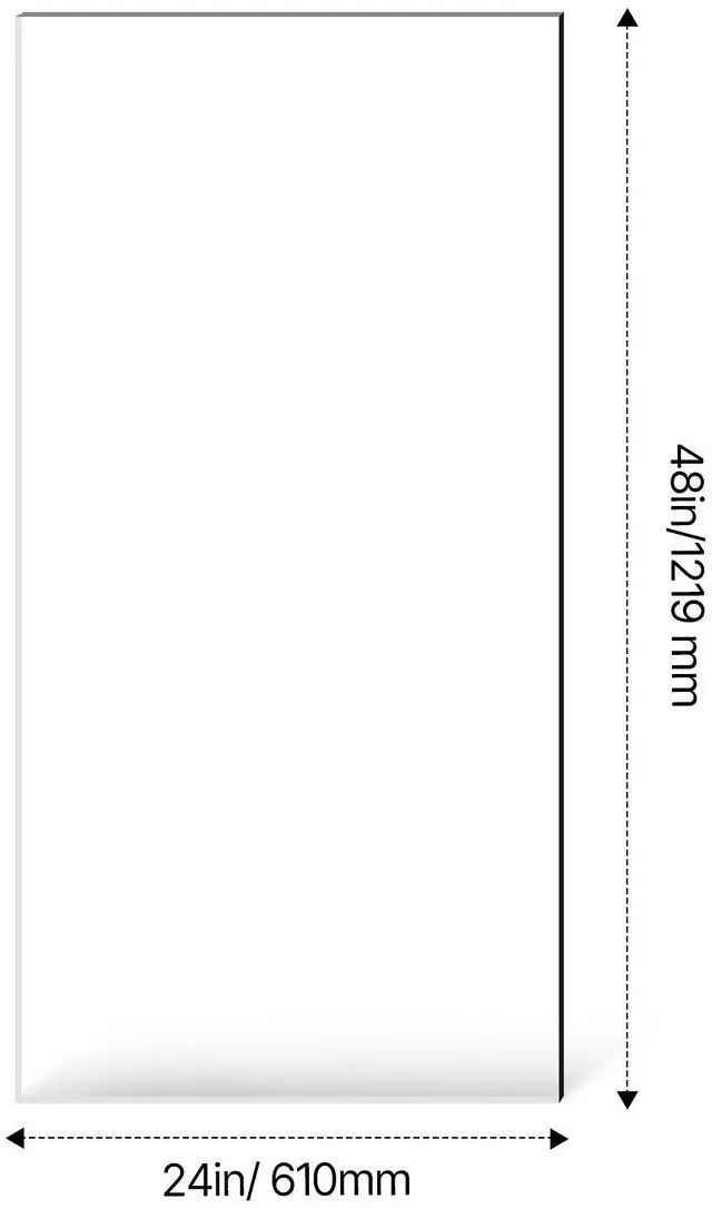 Alt view image 6 of 7 - Plexiglass Acrylic Sheets, 2-Pack Plastic Sheet, 24 x 48 Inch 1/8 Inch Thick Clear Plastic Cast Transparent Glass for Crafting Projects, Replacement Picture Frame Glass, DIY Display, Easy to Cut