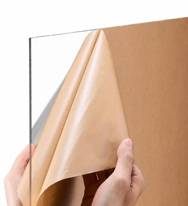 Alt view image 4 of 7 - Plexiglass Acrylic Sheets, 2-Pack Plastic Sheet, 24 x 48 Inch 1/8 Inch Thick Clear Plastic Cast Transparent Glass for Crafting Projects, Replacement Picture Frame Glass, DIY Display, Easy to Cut