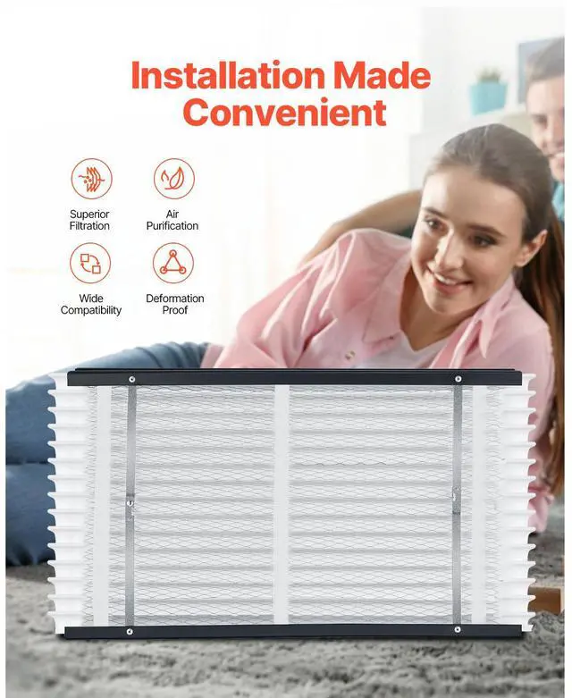 Alt view image 5 of 7 - Air Filters MERV 11 Electrostatic Pleated HVAC Furnace Filter 2-Pack 16 x 28 x 4