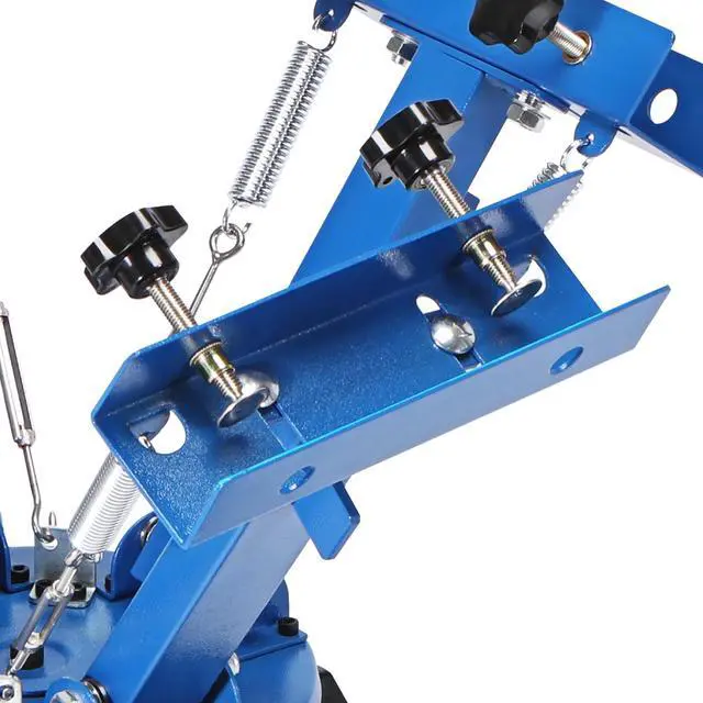Alt view image 4 of 7 - 4 Color 1 Station Screen Printing Machine, 21.2x17.7in / 54x45cm Screen Printing Press 360° Rotable Silk, Double-Layer Positioning Pallet for T-Shirt DIY Printing