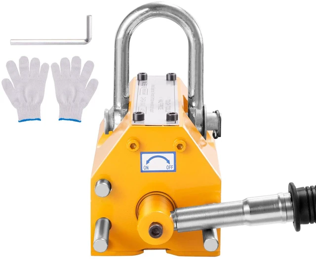 Main image of Magnetic Lifter, 660 lbs/300 kg Pulling Capacity, 2.5 Safety Factor, Neodymium & Steel, Lifting Magnet with Release, Permanent Lift Magnets, Heavy Duty Magnet for Hoist, Shop Crane, Block, Board