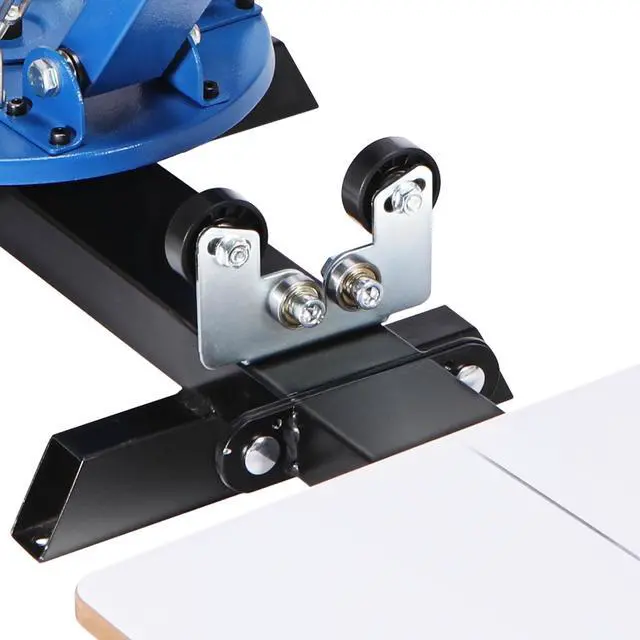 Alt view image 6 of 7 - 4 Color 1 Station Screen Printing Machine, 21.2x17.7in / 54x45cm Screen Printing Press 360° Rotable Silk, Double-Layer Positioning Pallet for T-Shirt DIY Printing