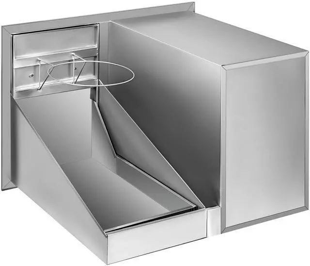 Alt view image 6 of 7 - Outdoor Kitchen Door Drawer Combo 29.5" W x 22.6" H x 21.7''D, Access Door/Triple Drawers with Propane Drawer and Adjustable Garbage Ring, Perfect for BBQ Island Patio Grill Station