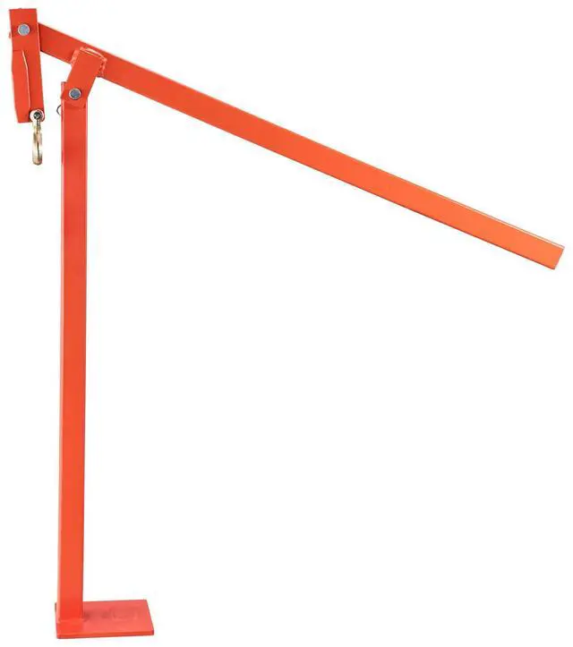 Alt view image 5 of 6 - 36 in T Post Puller, Heavy Duty Fence Post Pullers with Puller Plate & 47 in Lifting Chain, Labor-Saving T-Post Remover Tool for Round Fence Posts, Sign Posts & Tree Stumps