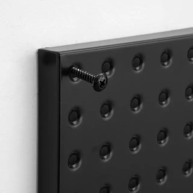 Alt view image 7 of 7 - Metal Pegboard Panels 4 Pcs 24" x 12" Wall Organizer for Garage Tool Storage