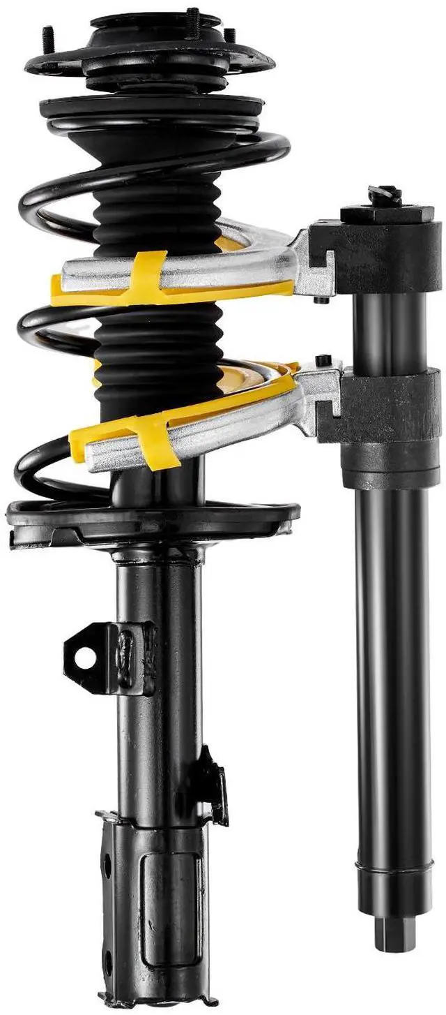 Alt view image 4 of 5 - Strut Spring Compressor Set, Macpherson Strut Spring Compressor Kit, Interchangeable Fork Strut Coil Extractor Remover Tool, with Yellow Protective Sleeve and Carrying Case