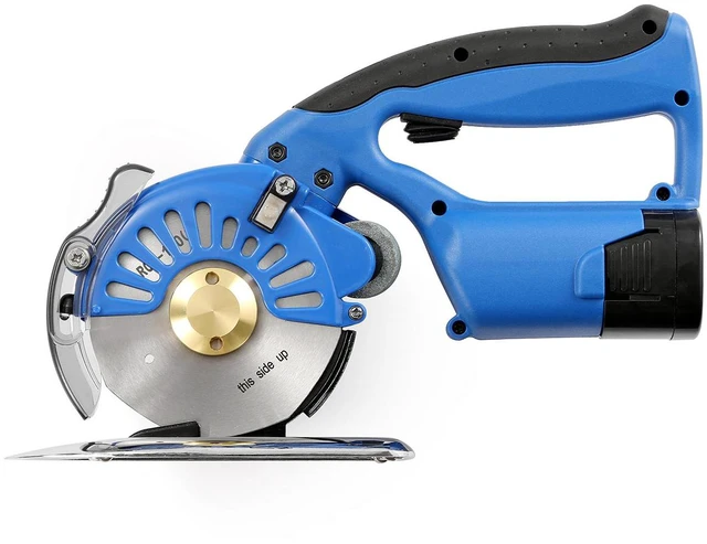 Alt view image 2 of 7 - Fabric Cutter, 5-Speed Cordless Electric Rotary Fabric Cutting Machine, 1.1" Cutting Thickness, Octagonal Knife, with Replacement Blade and Battery Charger, for Multi-Layer Cloth Fabric Leather