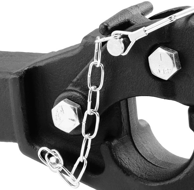 Alt view image 2 of 7 - Pintle Hitch 2 inches Receiver Hook for 2.5 to 3 inches Lunette Ring 20000 lbs