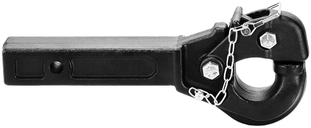 Alt view image 5 of 7 - Pintle Hitch 2 inches Receiver Hook for 2.5 to 3 inches Lunette Ring 20000 lbs