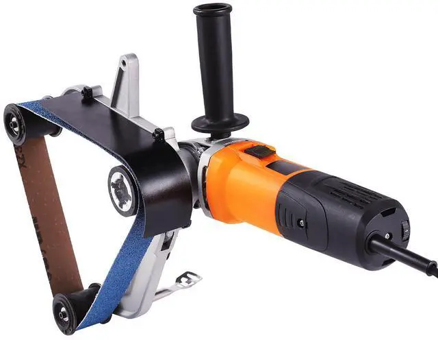 Alt view image 5 of 7 - Pipe Tube Polisher Sander, 1000W Pipe Belt Sander with 6 Variable Speeds 1100-3200rpm, Professional Belt Sander Grinding Machine with 100PCS Sanding Belts for Burnishing Finishing Rust Removal