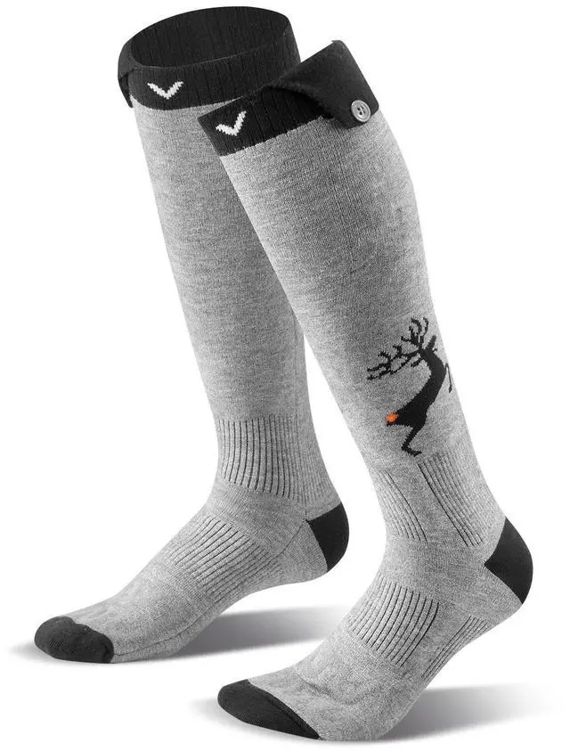Alt view image 3 of 7 - Heated Socks, 6000mAh Battery Powered, Rechargeable Heating Socks with 4 Heating Levels, Electric Heated Sock with APP Control for Men Women, Foot Warmer for Hunting Riding Camping Hiking
