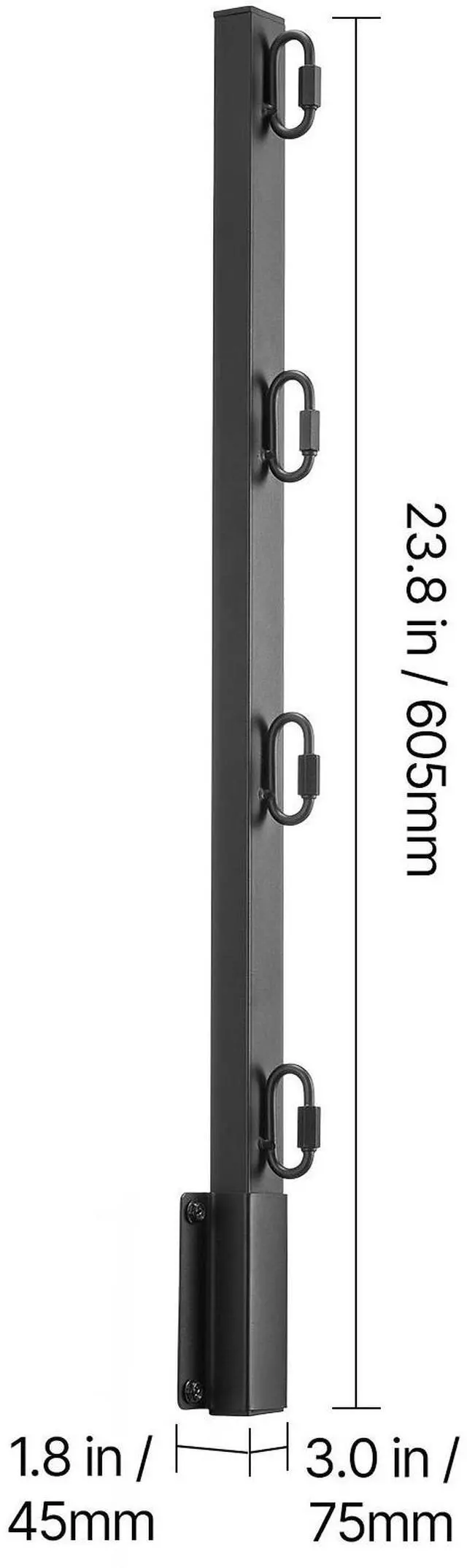 Alt view image 6 of 7 - Fence Post Extender 8 Packs 23.8 in Surface Mounted Fence Height Extension Arms