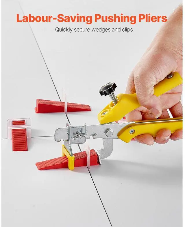 Alt view image 6 of 7 - Tile Leveling System Clips, 700-Piece 1/8" Tile Spacers Clips Tile Tools, 3mm Floor Wall Spacer Tiling Tool Set, Tile Installation Tools for Professional Ceramic Tile and Stone Installation