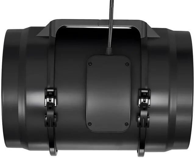Alt view image 5 of 7 - 8" Inline Duct Fan, 720 CFM Ventilation Exhaust Fan Quiet AC Motor for Heating Cooling Booster, Grow Tents, Hydroponics