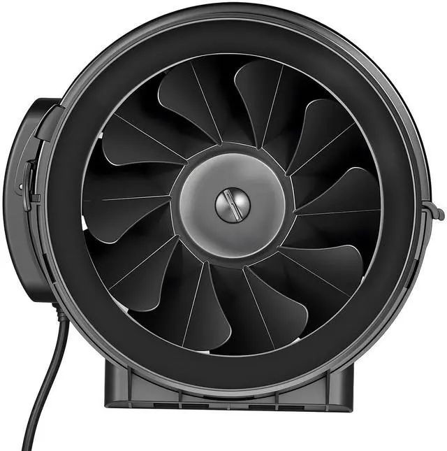 Alt view image 7 of 7 - 8" Inline Duct Fan, 720 CFM Ventilation Exhaust Fan Quiet AC Motor for Heating Cooling Booster, Grow Tents, Hydroponics