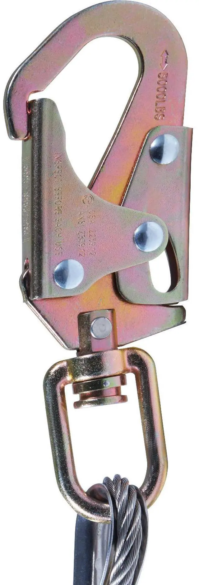 Alt view image 6 of 7 - Steel Core flipline, 1/2" x 12' Arborist Flipline, Flip Line for Tree Climbing with Alloy Steel Snap Hook, Aluminum Alloy Carabiner and Extra Tool Lanyard, for Arborist, Tree Climbers