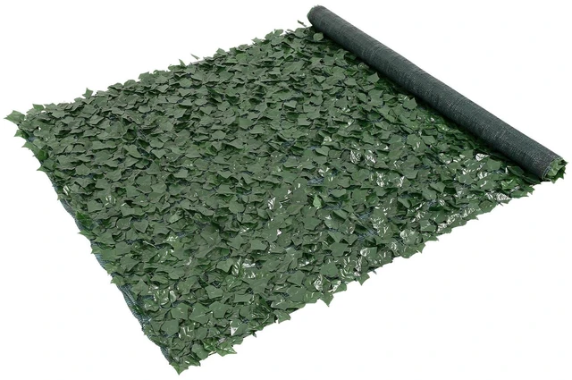 Alt view image 2 of 7 - Privacy Ivy Fence, 59 x 118in Artificial Green Wall Screen, Greenery Ivy Fence with Mesh Cloth Backing and Strengthened Joint, Faux Hedges Vine Leaf Decoration for Outdoor Garden, Yard, Balcony