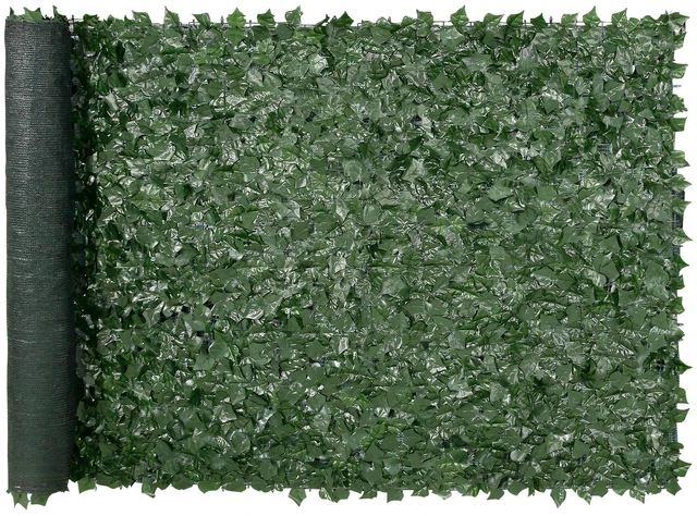 Main image of Privacy Ivy Fence, 59 x 118in Artificial Green Wall Screen, Greenery Ivy Fence with Mesh Cloth Backing and Strengthened Joint, Faux Hedges Vine Leaf Decoration for Outdoor Garden, Yard, Balcony
