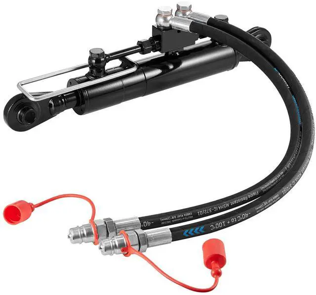Alt view image 5 of 7 - Hydraulic Top Link Cat.1-1 (8-1/4 in, 18-1/8~26-3/8 in ), Hydraulic Cylinder with 2 Hoses & G3/8" Check Valve