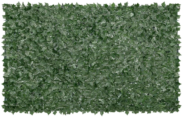 Alt view image 6 of 7 - Privacy Ivy Fence, 59 x 118in Artificial Green Wall Screen, Greenery Ivy Fence with Mesh Cloth Backing and Strengthened Joint, Faux Hedges Vine Leaf Decoration for Outdoor Garden, Yard, Balcony