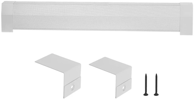 Main image of Baseboard Heater Covers, Premium Series 4 ft Standard Electric Heating Unit Front Cover for Home Improvement, Heavy-duty Steel, Easy Installation for Bedroom Replacing Old Cover, White